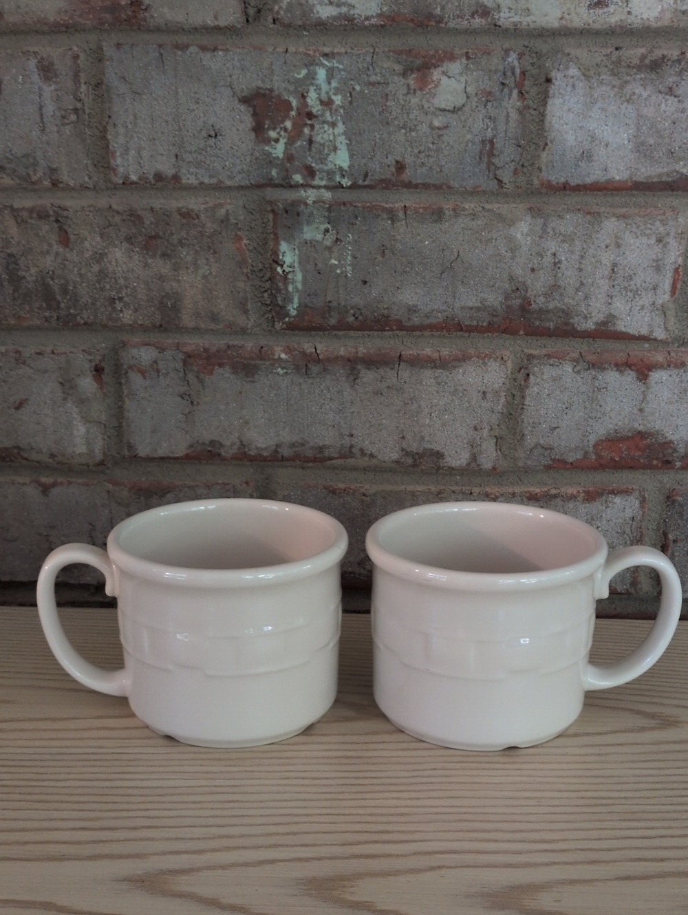 Longaberger Woven Traditions 16oz Soup Mugs, 2